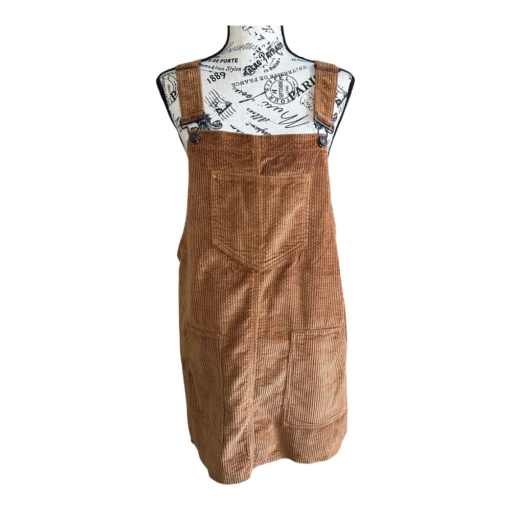 Rewash Tan Corduroy  Overall Skirt SZ M